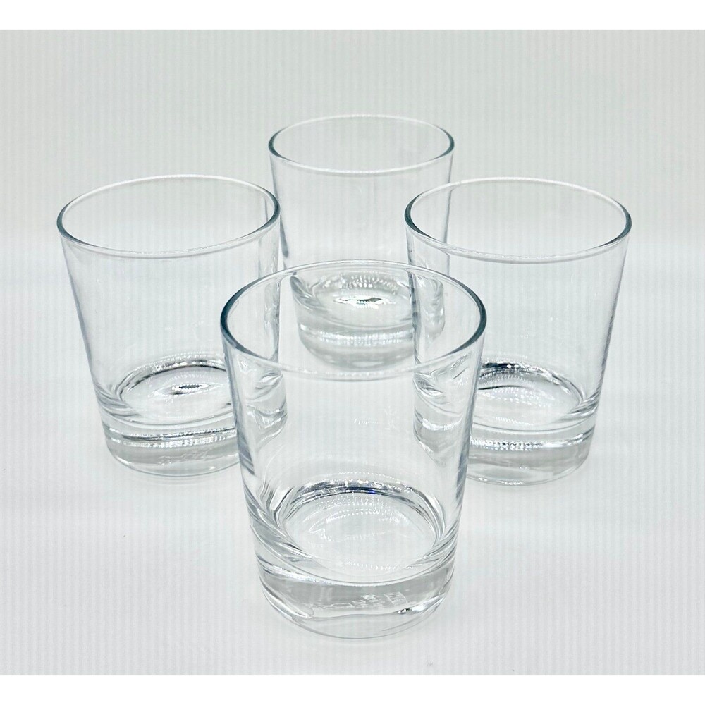 Set of 4 IKEA GODIS Clear Glass Tumblers Drinking Glasses